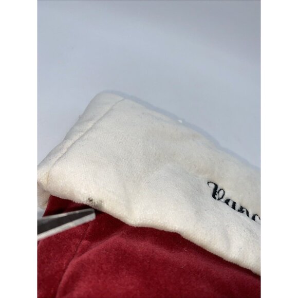 Pottery Barn Vance Mini Velvet Holiday Jester Elf Stocking Monogrammed Xmas - Picture 8 of 10